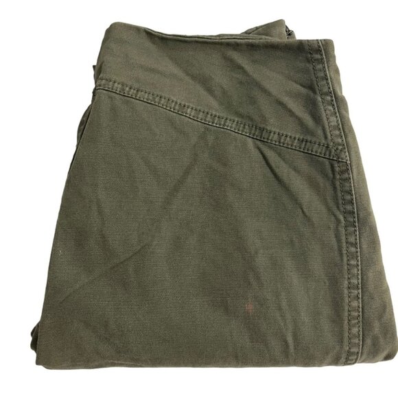 40% off! Sundance women’s pants 29 US 8 green canvas side zip cargo style low ri - Picture 6 of 6